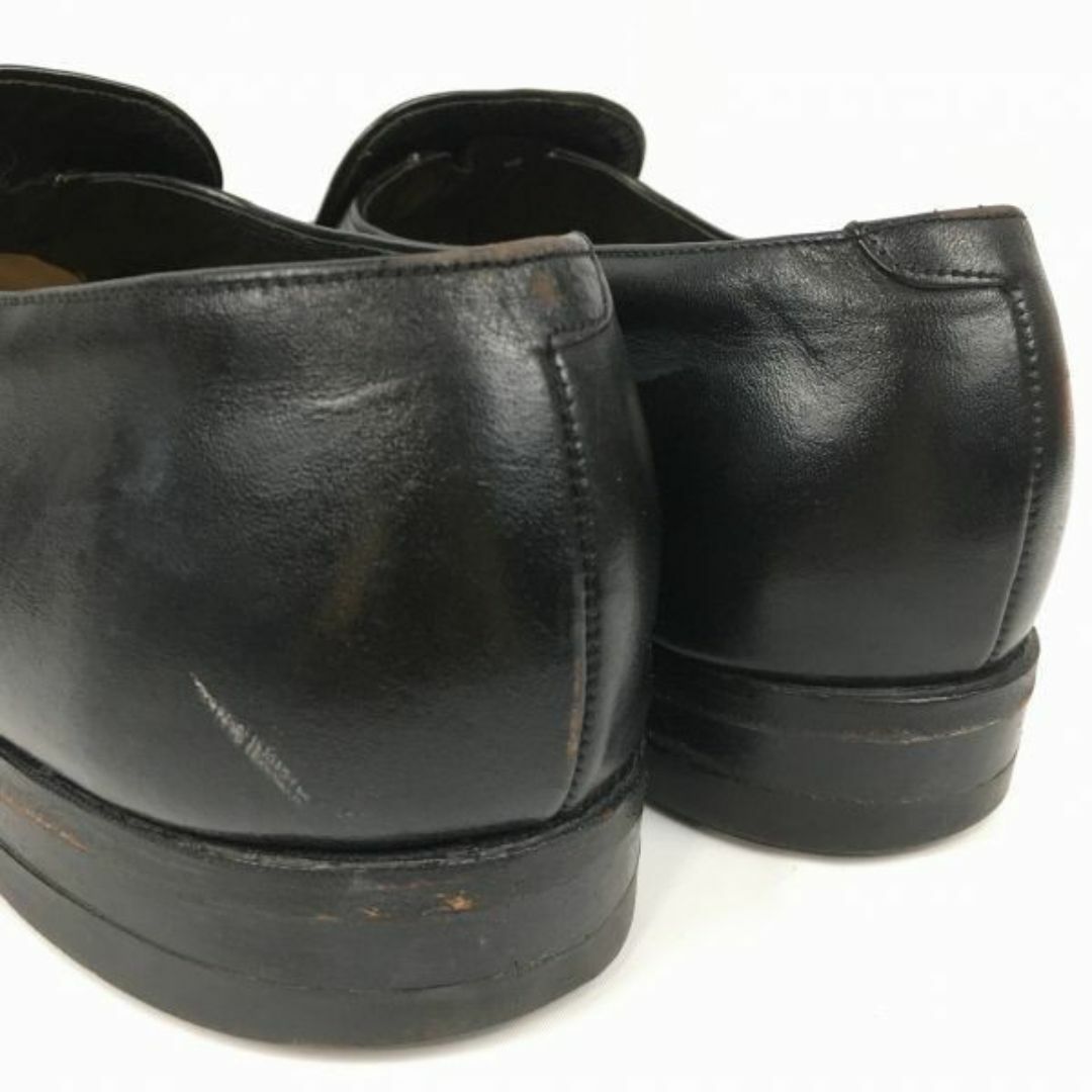1973年製? Vintage/ビンテージモデル　FLORSHEIM/フローシャイム　コインローファー/ビジネスシューズ〈黒/BLACK/ブラック〉　サイズ11E/28.5-29.0程度　管NO.ZE-179 #BUZZBERG メンズの靴/シューズ(スリッポン/モカシン)の商品写真