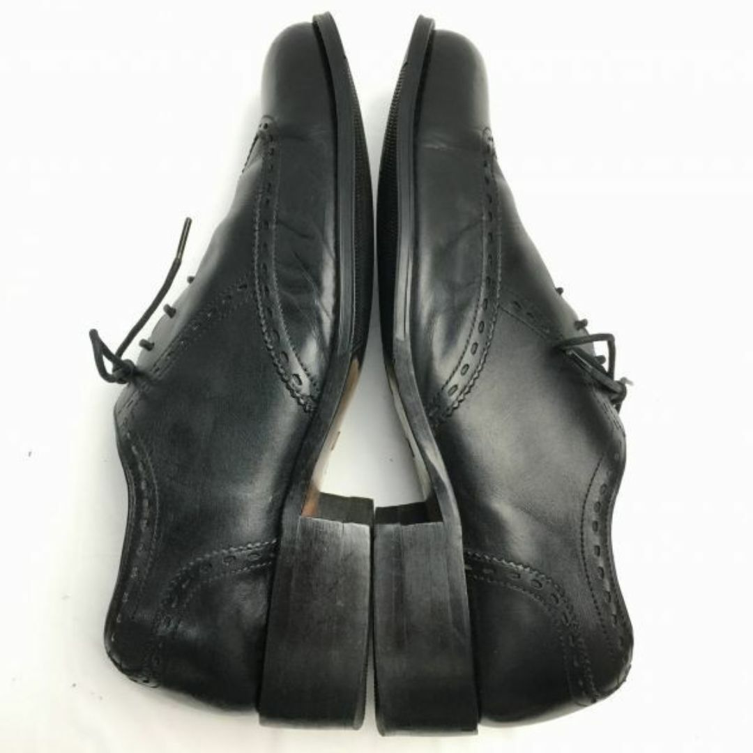 DAKS/ダックス　内羽根ウイングチップ　サイズ24.5　ビジネスシューズ〈黒/BLACK/ブラック〉　　ヒール高め　管NO.ZG-8 #BUZZBERG メンズの靴/シューズ(ドレス/ビジネス)の商品写真