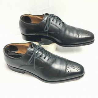 J.A.Ramis　ジェイエーラミス　スペイン製　ホールカットシューズ〈黒/BLACK/ブラック〉size5　24.0　職人ハンドメイド　ビンテージ/Vintage/メンズ/菅NO.ZA-385 #BUZZBERG(ドレス/ビジネス)