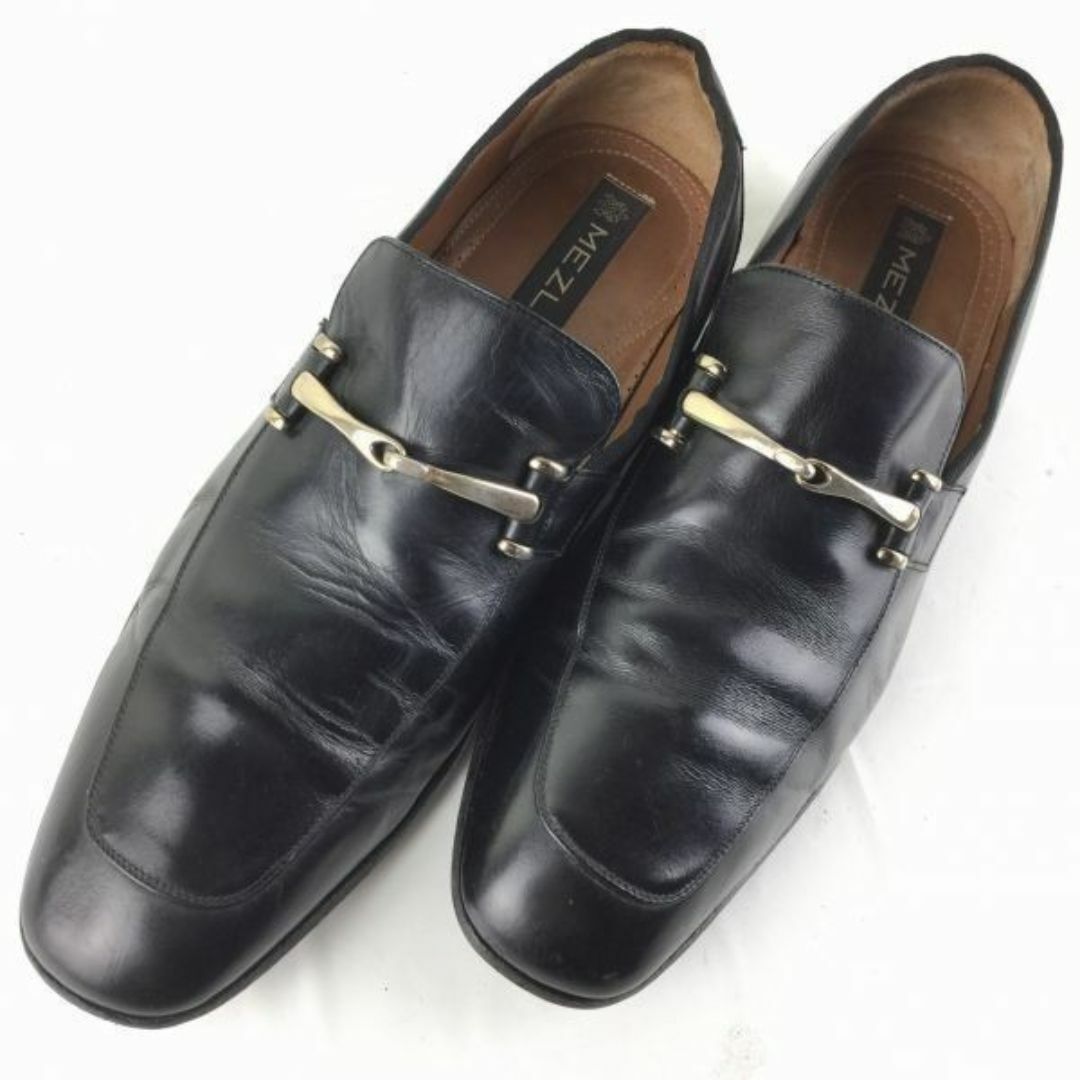 MEZLAN　メスラン　ビットモカシン　スリッポン　ビジネスシューズ〈黒/BLACK/ブラック〉size8.5M　26.5-27.0/メンズ/loafer shoes〕菅NO.メZD-20 #BUZZBERG メンズの靴/シューズ(スリッポン/モカシン)の商品写真