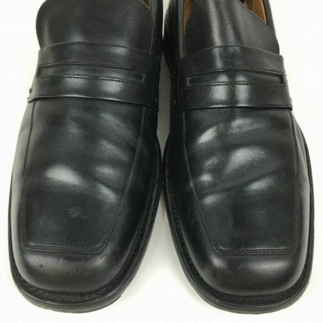 試着交換OK！CHEANEY/チーニー　ビンテージ/Vintage タグ　size8　26.5程度　コインローファー/ビジネスシューズ〈黒/BLACK/ブラック〉ビンテージ/Vintage〕菅NO.WZA-427 #BUZZBERG メンズの靴/シューズ(スリッポン/モカシン)の商品写真