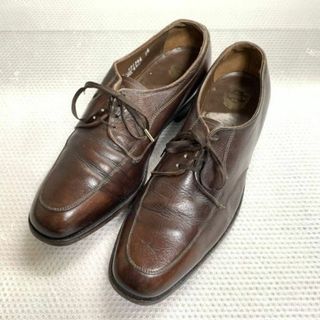 60s-70s/ビンテージ★フローシャイム/Florsheim★サイズ10E　27.5-28.0★ビジネスシューズ Uチップ★茶色 ブラウン◆is6-2 #BUZZBERG(ドレス/ビジネス)