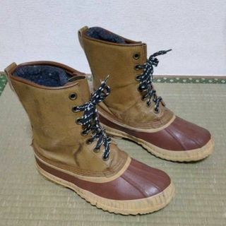 ソレル(SOREL)の80s-90sビンテージ★ソレル SOREL【WOS8 24.5-25.5程度】カナダ製 本革 スノーブーツ★インナー付 vintage Snow boots★XA8 #BUZZBERG(ブーツ)