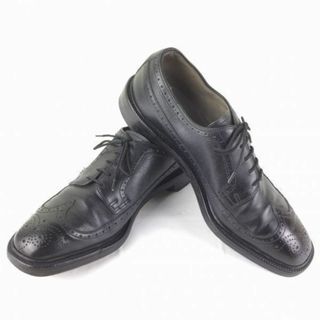 CORDWAINER　コードウェイナー　ウイングチップ　ビジネスシューズ〈黒/BLACK/ブラック〉size9.5C　26.5-27.0/メンズ/菅NO.メZC-84 #BUZZBERG(ドレス/ビジネス)