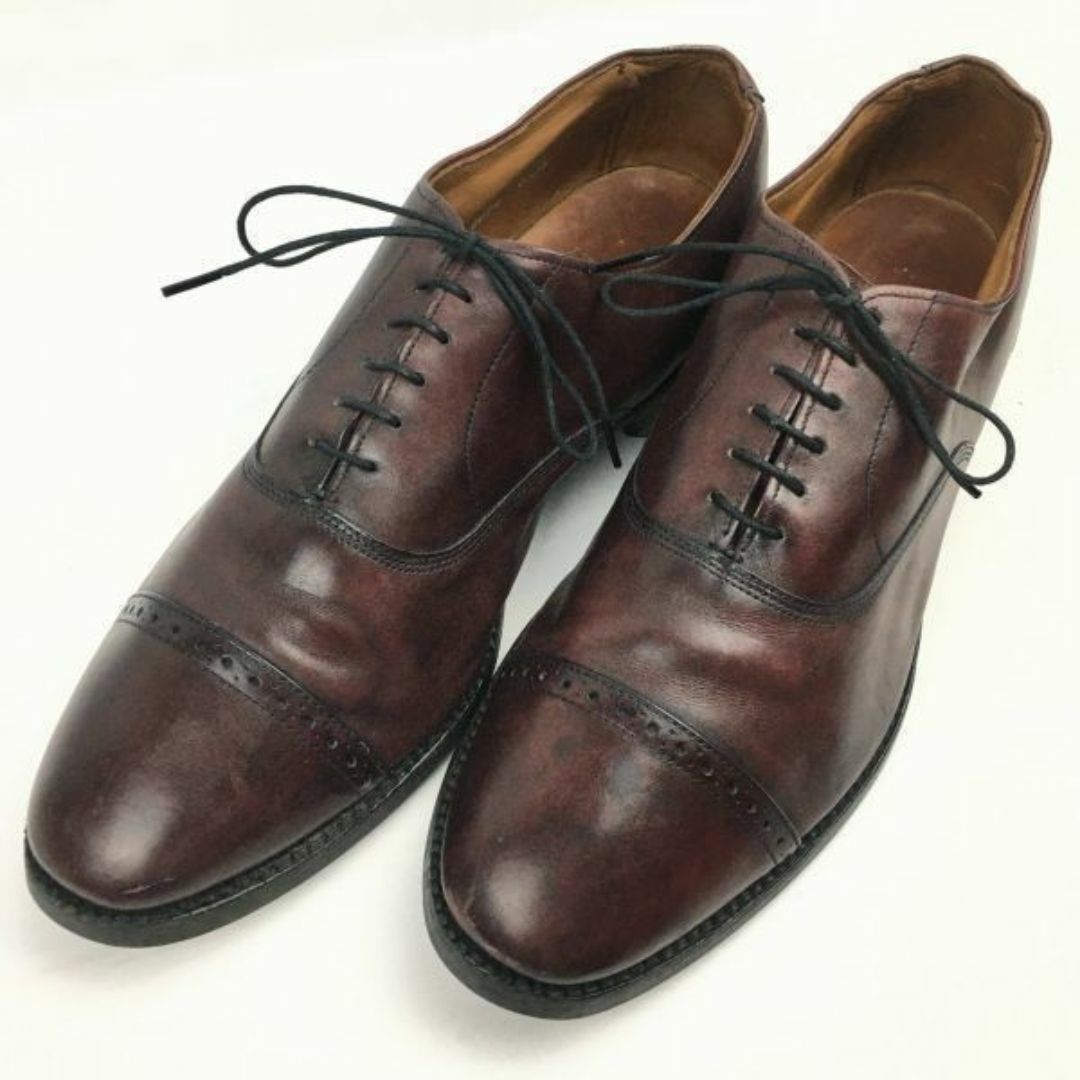 Allen Edmonds(アレンエドモンズ)の試着交換OK！AllenEdomonds/アレンエドモンズ Byron/ビンテージ/Vintage 　キャップトゥ　バーガンディ　size10.5C　27.5-28.0程度/メンズ/菅NO.WZE-148 #BUZZBERG メンズの靴/シューズ(ドレス/ビジネス)の商品写真