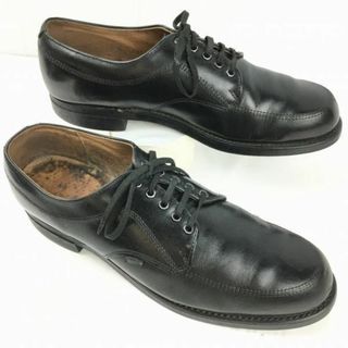 試着交換OK！希少USAビンテージ/Vintage ！WORK AMERICA　ポストマンシューズ　Uチップ　ビジネスシューズ〈黒/BLACK/ブラック〉size10AA　/メンズ/菅NO.WZG-119 #BUZZBERG(ドレス/ビジネス)