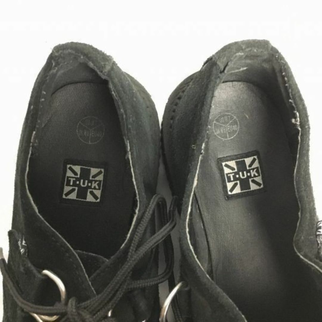 T.U.K　size24.5-25.0　UK6　ラバーソールブーツ　シューズ〈黒/BLACK/ブラック〉パンク　ロカビリー　管NO.WZF-109 #BUZZBERG メンズの靴/シューズ(ブーツ)の商品写真