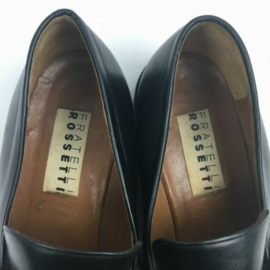 FRATELLI ROSSETTI/フラッテリロセッティ　コインローファー/モカシン〈黒/BLACK/ブラック〉size40　25.0前後/メンズ/loafer shoes〕菅NO.WZF-152 #BUZZBERG メンズの靴/シューズ(スリッポン/モカシン)の商品写真