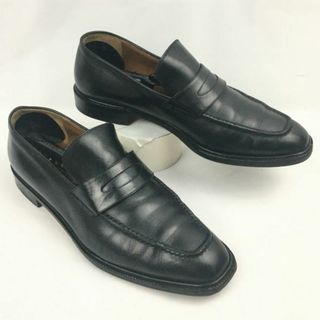 FRATELLI ROSSETTI/フラッテリロセッティ　コインローファー/モカシン〈黒/BLACK/ブラック〉size40　25.0前後/メンズ/loafer shoes〕菅NO.WZF-152 #BUZZBERG(スリッポン/モカシン)