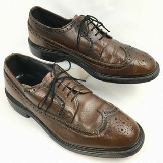 ビンテージ/Vintage 希少品　Mansfields × BOSTONIAN/ボストニアン アメリカンフルブローグ　ウイングチップ〈ブラウン/茶/BROWN〉size27.5-28.5/メンズ/菅NO.WZH-50 #BUZZBERG(ドレス/ビジネス)