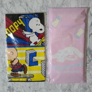 スヌーピー(SNOOPY)のスヌーピー タオル ハンドタオル 不織布マスク シナモロール(キャラクターグッズ)