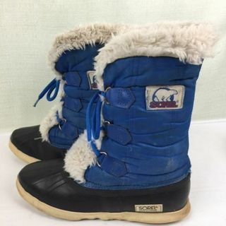 SOREL　ソレル　カナダ製　スノーブーツ　ライナー付き　サイズ24.0-25.0　青　管No.Y27 #BUZZBERG(ブーツ)