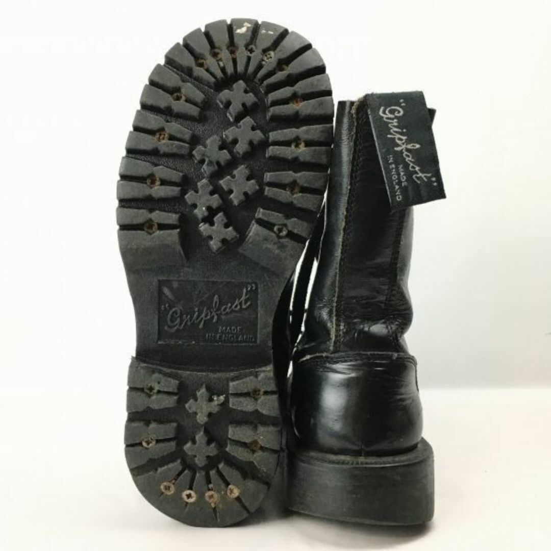gripfast/グリップファースト　Vintage/ビンテージ/イングランド製　スチールトゥ　ミドルブーツ　サイズ21.0-22.0程度〈黒/BLACK/ブラック〉　管No.A123 #BUZZBERG レディースの靴/シューズ(ブーツ)の商品写真