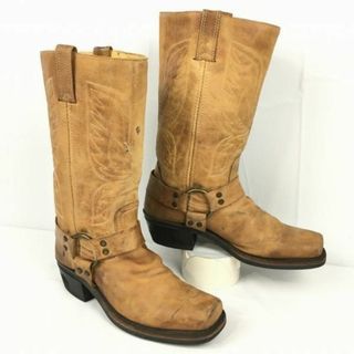 FRYE - ビンテージ/Vintage モデル　USA製　FRYE/フライ　ウエスタンブーツ　size8M　25.5-26.0程度　ブラウン/茶/BROWN〉管No.WL65 #BUZZBERG