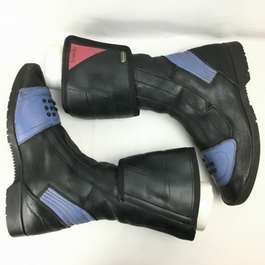 HEIN GERICKE/ハインゲリック　シンパテックス　　ライディング　バイクブーツ　size42　26.5-27.0程度〈黒/BLACK/ブラック〉×紫　ツーリング　bike/　Boots〕菅No.WM45 #BUZZBERG メンズの靴/シューズ(ブーツ)の商品写真