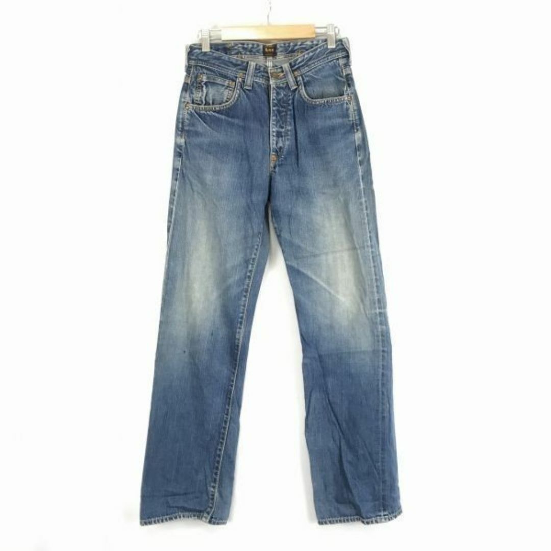 ARMANI JEANS(アルマーニジーンズ)の日本製★Lee/リー★希少1101/青耳ジーンズ/デニムパンツ/【W28/メンズS/股下77cm/青/ブルー】ボタンフライ◆BF911 #BUZZBERG メンズのパンツ(デニム/ジーンズ)の商品写真