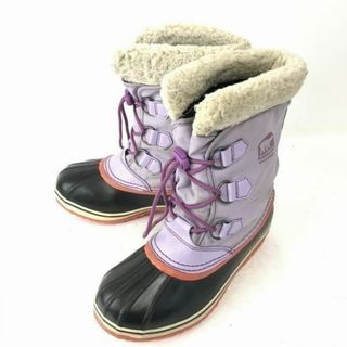 ソレル(SOREL)のカナダ老舗★ソレル/SOREL★本革/スノーブーツ【24.0/薄紫】インナー付き/雪作業/防水◆WB38-11 #BUZZBERG(ブーツ)