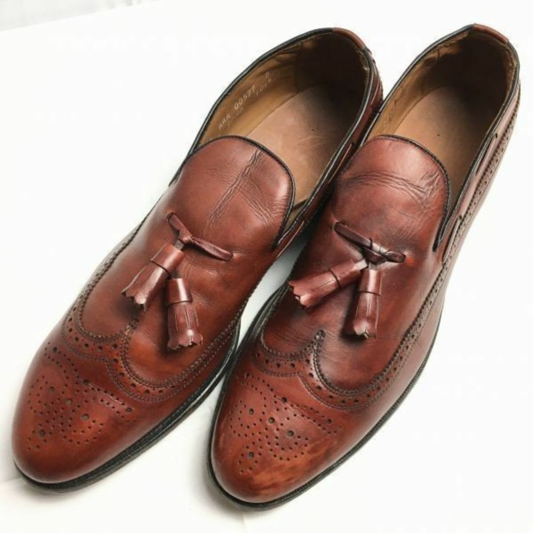 Allen Edmonds(アレンエドモンズ)の試着交換OK！Allen Edmonds/アレンエドモンズ【size10AAA/26.0-27.0】Berwick　USA製/タッセルローファー/スリッポン/〈ブラウン/茶/BROWN〉メンズ〕菅NO.WZE-7 #BUZZBERG メンズの靴/シューズ(スリッポン/モカシン)の商品写真