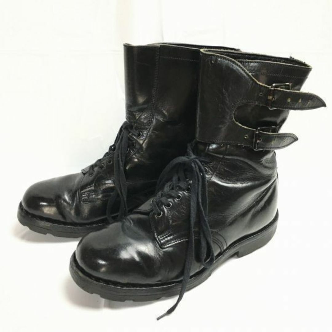 Paraboot(パラブーツ)の試着交換OK！Paraboot/パラブーツ　コンバット　ミリタリーブーツ　size27.0-28.0相当〈黒/BLACK/ブラック〉ビンテージ/Vintage/　管NO.WR14 #BUZZBERG メンズの靴/シューズ(ブーツ)の商品写真