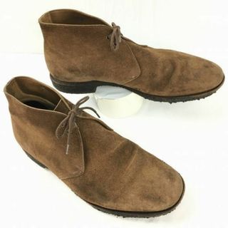 チャーチ(Church's)の4都市　CHURCH'S　チャーチ　スエードチャッカブーツ　size8.5G　27.0相当〈ブラウン/茶/BROWN〉クレープソール　ビンテージ/Vintage/　boots　管No.WA55 #BUZZBERG(ブーツ)