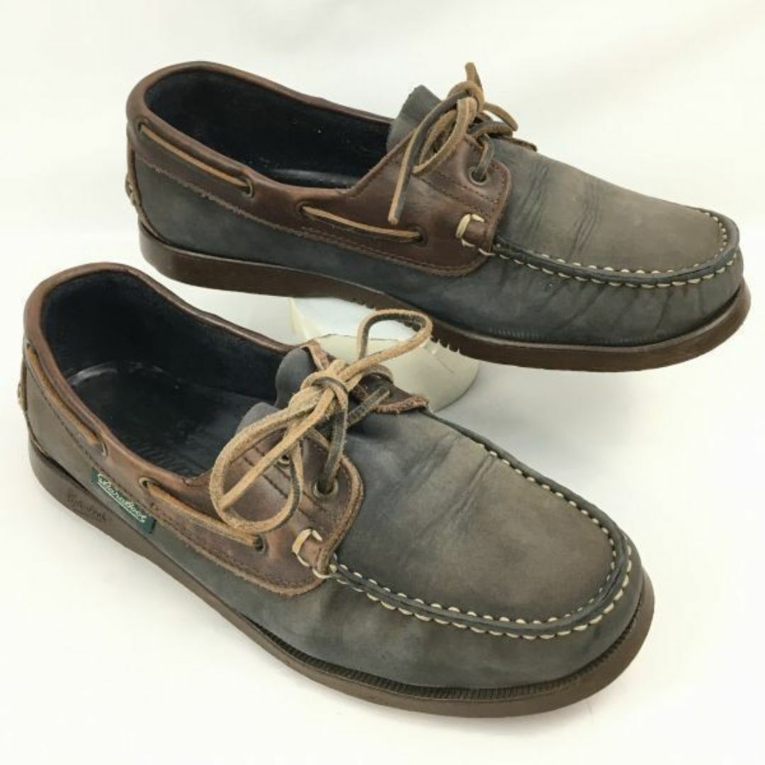 Paraboot(パラブーツ)の試着交換OK！Paraboot/パラブーツ　デッキシューズ　グレー　size26.0-27.0程度　管NO.WZH-54 #BUZZBERG メンズの靴/シューズ(ブーツ)の商品写真