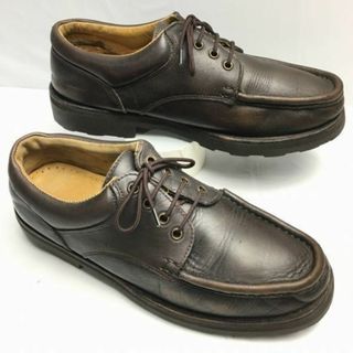 パラブーツ(Paraboot)の試着交換OK！Paraboot　パラブーツ　レザーシューズ　ローブーツ　size27.0-27.5相当　ダークブラウン/茶/BROWN〉管NO.WZF-135 #BUZZBERG(ブーツ)