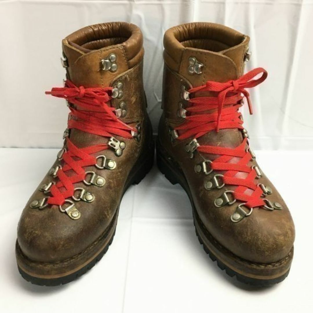 ビンテージ/Vintage ！MEINDL　マインドル　高級本革　トレッキングブーツ　size4.5〈ブラウン/茶/BROWN〉雪山　重登山/メンズ/men's Boots/Shoes〕菅NO.WU7 #BUZZBERG レディースの靴/シューズ(ブーツ)の商品写真