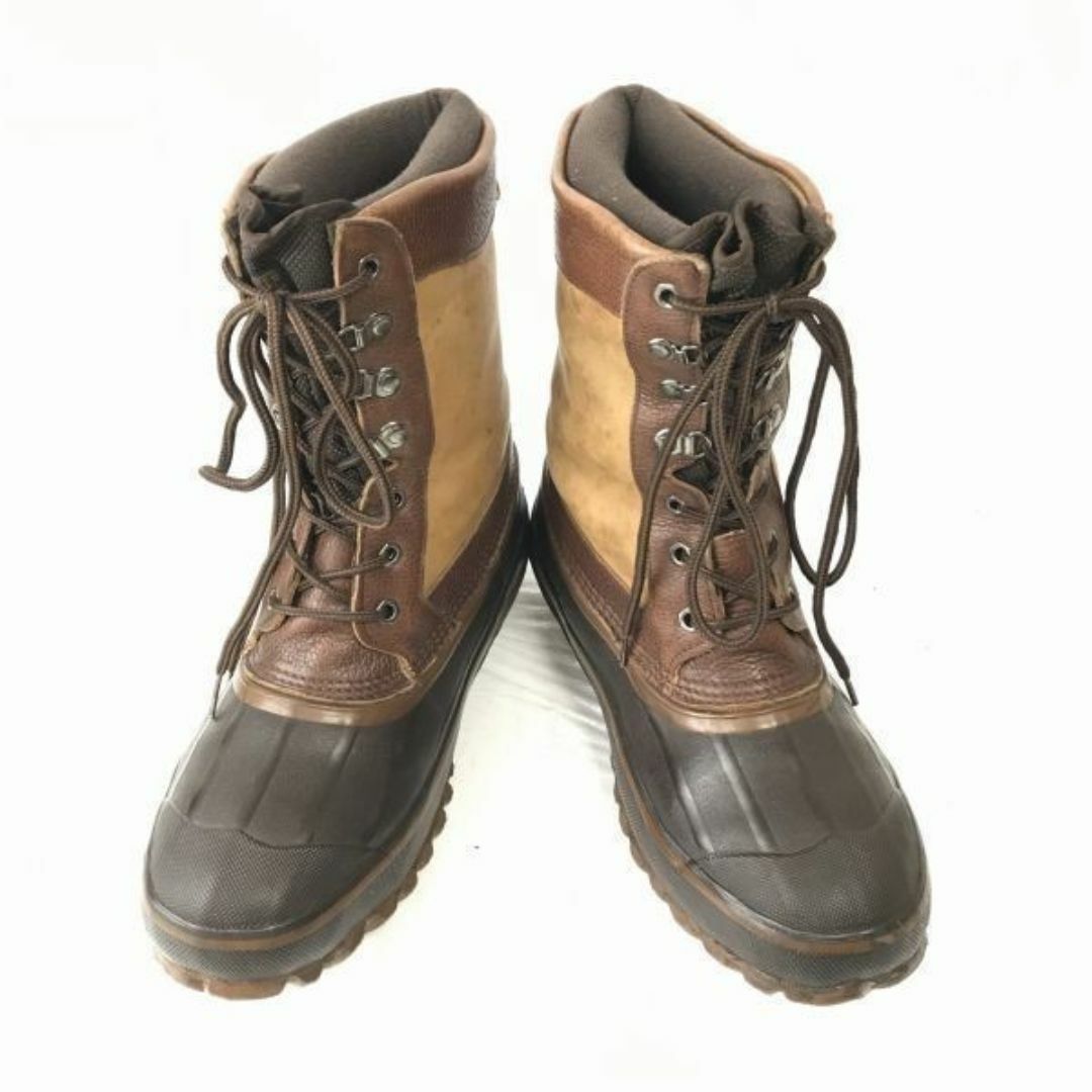 SOREL(ソレル)のビンテージ/Vintage★ラクロス La Crosse ?★重厚本革/スノーブーツ【9　26.5-27.5/茶系】インナー付き/防水◆WB54-11 #BUZZBERG メンズの靴/シューズ(ブーツ)の商品写真