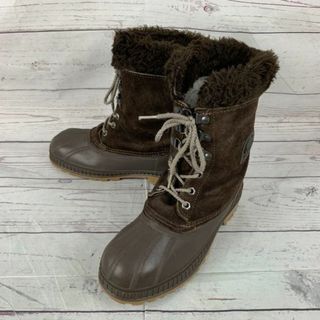 ソレル(SOREL)のカナダ製★SOREL/ソレル★本革スノーブーツ【24.0/茶】インナー付き/防水加工◆WB8-07 #BUZZBERG(ブーツ)