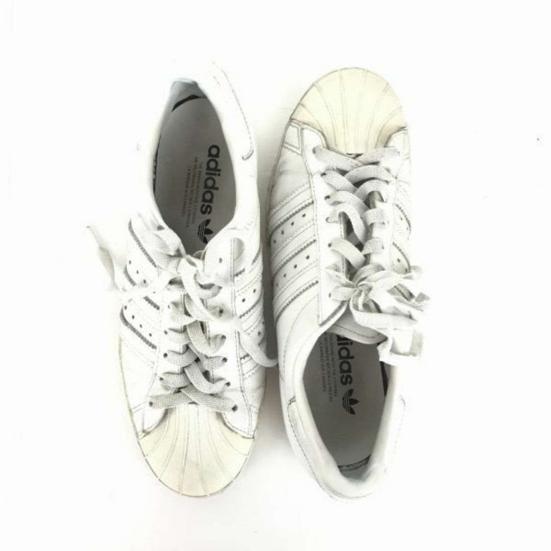 adidas(アディダス)のadidas★スーパースター/本革/レザースニーカー【size -24.5/白】シェルトゥー/3ストライプス/アディダス◆B-51 #BUZZBERG メンズの靴/シューズ(スニーカー)の商品写真