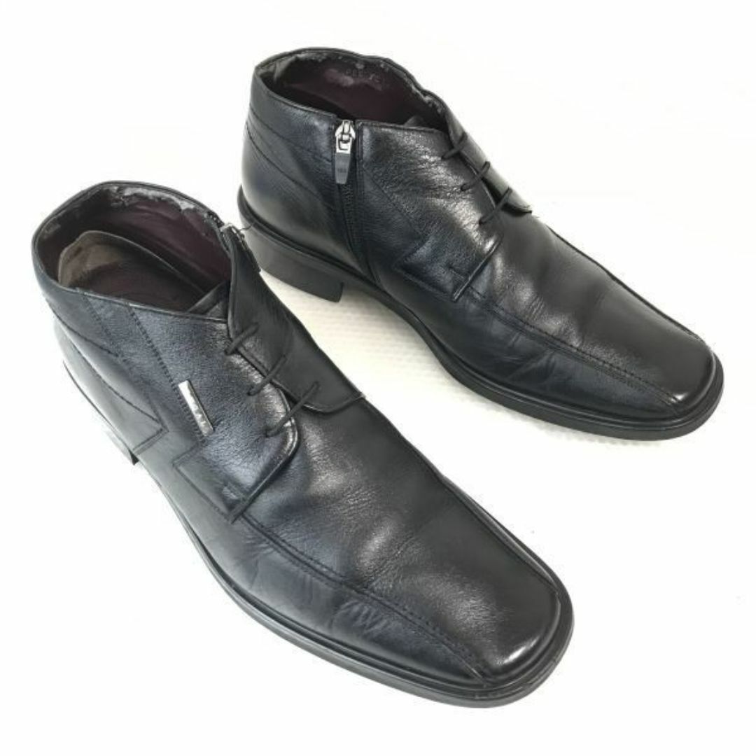 REGAL(リーガル)のリーガル/REGAL★身長6cmアップ/シークレット/チャッカブーツ【27.0/黒/BLACK】ヒール高め/dress shoes◆F-44 #BUZZBERG メンズの靴/シューズ(ブーツ)の商品写真