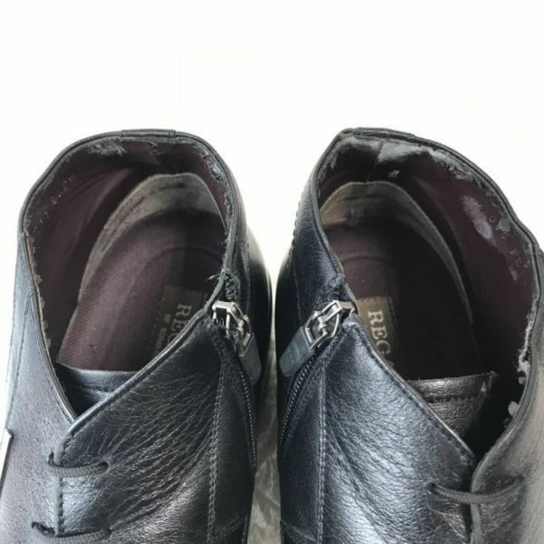 REGAL(リーガル)のリーガル/REGAL★身長6cmアップ/シークレット/チャッカブーツ【27.0/黒/BLACK】ヒール高め/dress shoes◆F-44 #BUZZBERG メンズの靴/シューズ(ブーツ)の商品写真