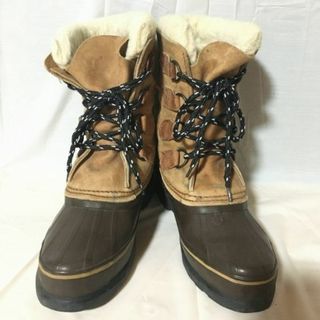 ソレル(SOREL)のビンテージ/Vintage  SOREL/ソレル　カナダ製スノーブーツ　ライナー付き　22.5-23.5程度　ブラウン/茶/BROWN〉　Boots/Shoes〕菅No.W14 #BUZZBERG(ブーツ)