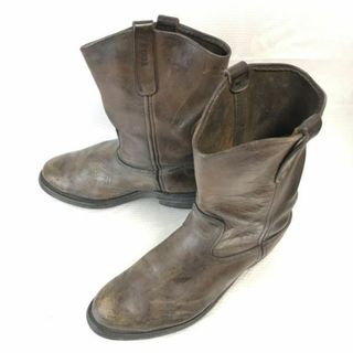 レッドウィング(REDWING)の80s-90s?/USA製ビンテージ★RED WING/レッドウイング★グッドイヤー製法/ペコスブーツ【10.5/28.0-29.0/茶色/brown】ウエスタン◆pWB88-7 #BUZZBERG(ブーツ)