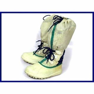 ソレル(SOREL)のカナダ製ビンテージ品*ソレルSOREL★完璧防水♪ロング丈スノーブーツ24.0-25.0程度/白◆2@B70 #BUZZBERG(ブーツ)