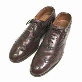 オールデン(Alden)の試着交換OK！ビンテージモデル★ALDEN 929 オールデン★サイズ9 B/D★26.5-27.0cm★フルブローグ ウイングチップ ビジネスシューズ★赤茶◆is7-83 #BUZZBERG(ドレス/ビジネス)