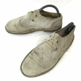 ビズビム/visvim★クレープソール/スエード本革/ウイングチップ【7M/25.0/ベージュ/BEIGE】ビジネス/シューズ/靴/boots/Shoes◆pD-101 #BUZZBERG(ドレス/ビジネス)