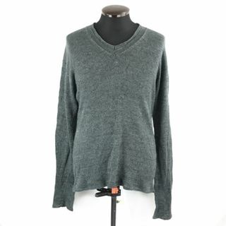 日本製★ポール スミス★麻/リネン100％/セーター【Mens size -L/ダークグレー】ロングスリーブ/Paul Smith/全紳連タグ正規品◆BC469 #BUZZBERG(ニット/セーター)