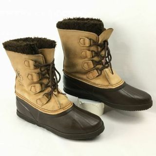 ソレル(SOREL)のSOREL/ソレル　size26.0-27.0程度　ビンテージ/Vintage カナダ製　スノーブーツ　ライナー付き　ブラウン/茶/BROWN〉管No.WM4 #BUZZBERG(ブーツ)