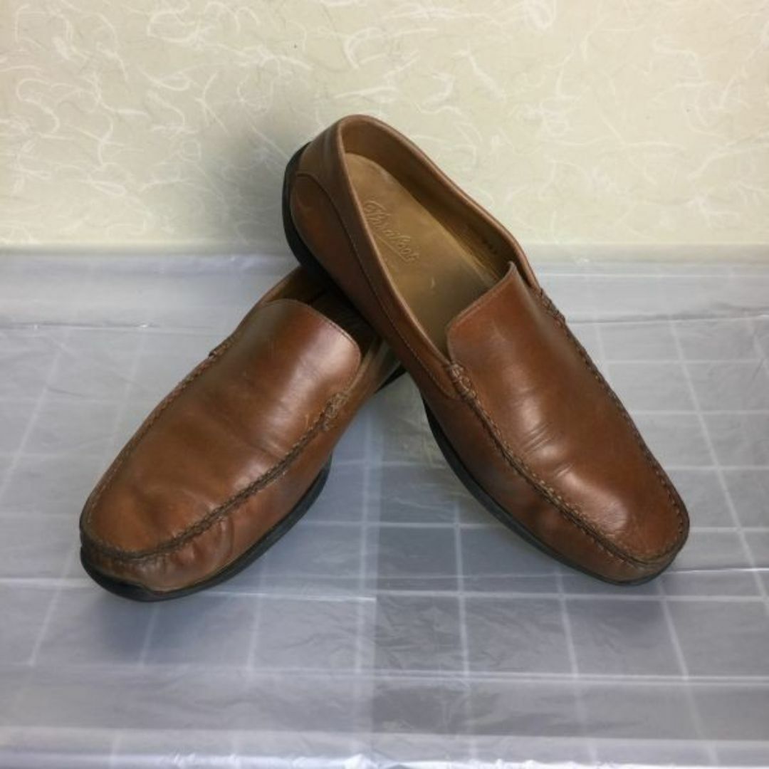 Paraboot(パラブーツ)のパラブーツ/ヴァンプシューズ/26.0-26.5/ブラウン/茶/BROWN〉本革/スリッポンシューズ　ビンテージ/Vintage/　W06-5 #BUZZBERG メンズの靴/シューズ(スリッポン/モカシン)の商品写真