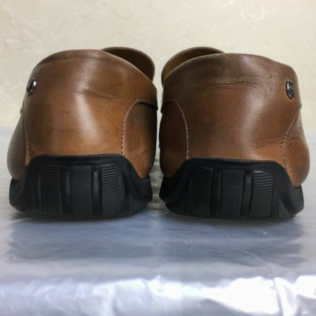 Paraboot(パラブーツ)のパラブーツ/ヴァンプシューズ/26.0-26.5/ブラウン/茶/BROWN〉本革/スリッポンシューズ　ビンテージ/Vintage/　W06-5 #BUZZBERG メンズの靴/シューズ(スリッポン/モカシン)の商品写真