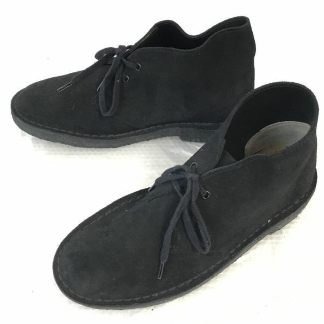 Clarks(クラークス)のClarks/クラークス★スエード本革/クレープソール/デザート/チャッカブーツ【41/6.5/25.5/黒/BLACK】Shoes/boots◆pWB90-5 #BUZZBERG メンズの靴/シューズ(ブーツ)の商品写真