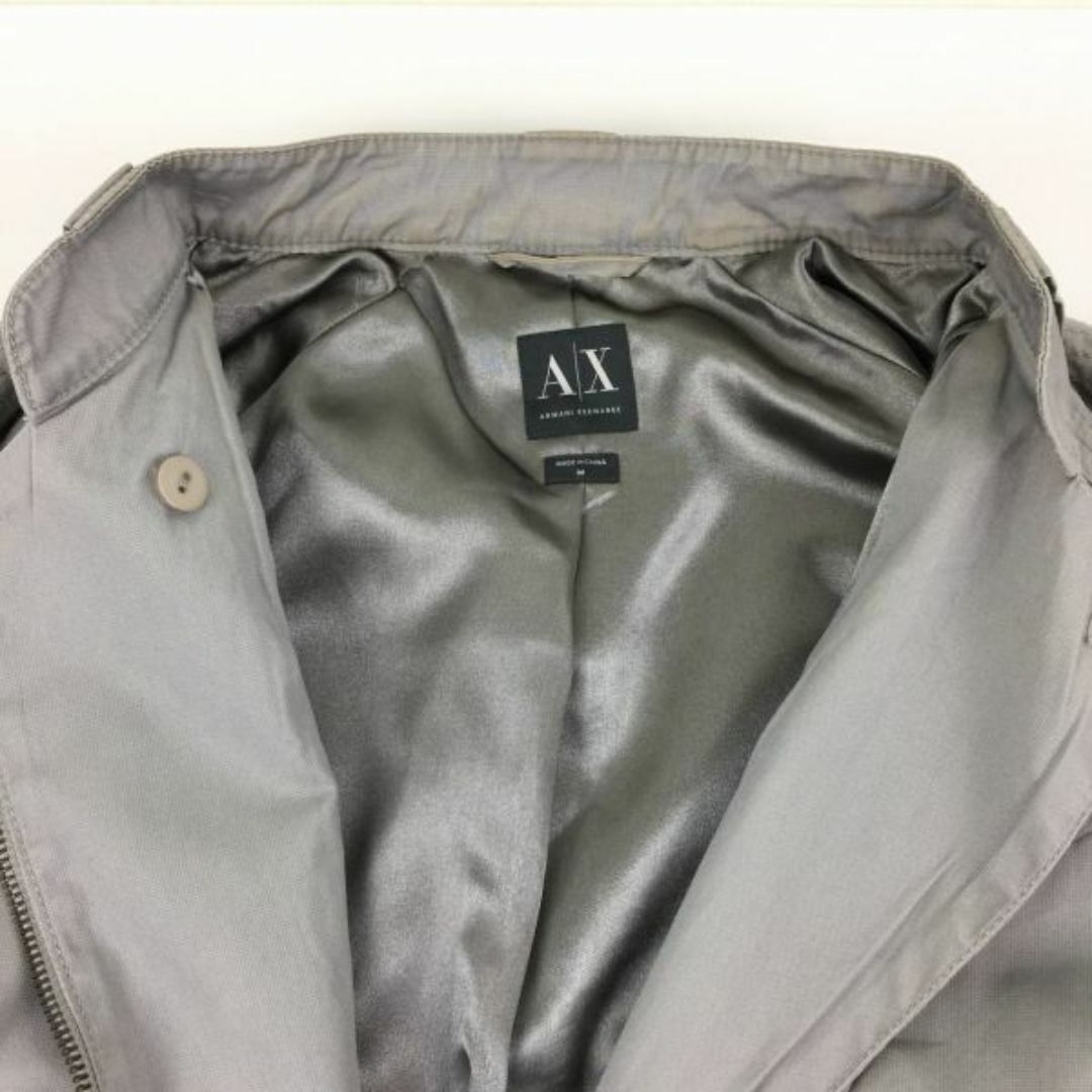 Emporio Armani(エンポリオアルマーニ)のアルマーニエクスチェンジ/サイズ M/コットン/グレー/灰色/ライダース ジャケット/armani Exchange/管NO.S01-12 #BUZZBERG メンズのジャケット/アウター(レザージャケット)の商品写真