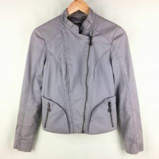 エンポリオアルマーニ(Emporio Armani)のアルマーニエクスチェンジ/サイズ M/コットン/グレー/灰色/ライダース ジャケット/armani Exchange/管NO.S01-12 #BUZZBERG(レザージャケット)