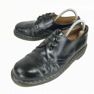 ドクターマーチン(Dr.Martens)の希少イングランド製★Dr. マーチン★本革/プレーントゥ/ローカットブーツ【28.0/黒】◆KA-109 #BUZZBERG(ブーツ)