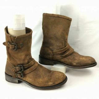 ARIAT/アリアト　オールレザーアッパー　エンジニアブーツ　size12D　30.0-30.5程度〈ブラウン/茶/BROWN〉ヌバック　管No.M48 #BUZZBERG(ブーツ)