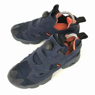 Reebok/リーボック★軽量/快適ソール/インスタ ポンプ フューリー テック/ローカットスニーカー【23.5/紺×橙】◆C-151 #BUZZBERG(スニーカー)