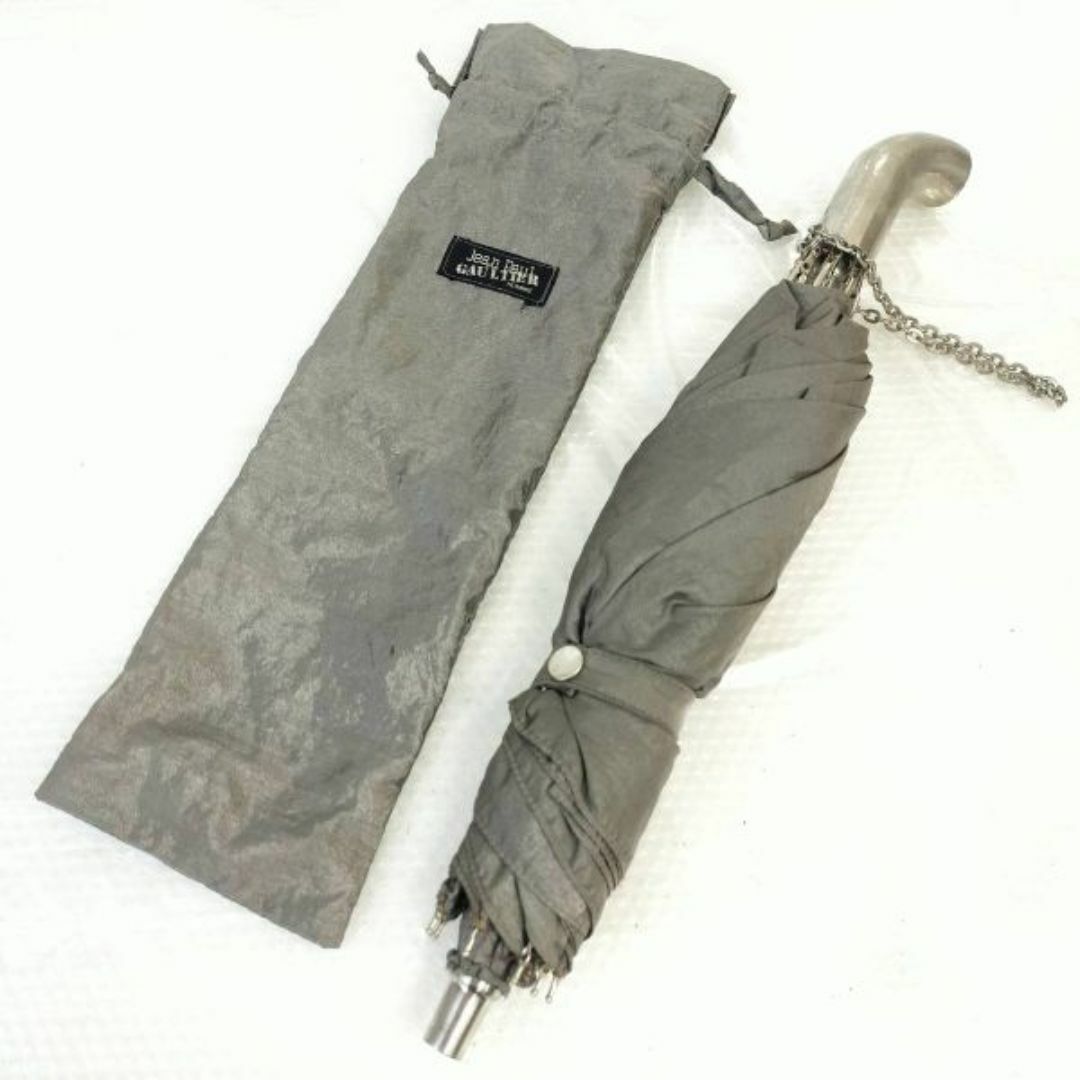 Jean-Paul GAULTIER HOMME/ゴルチエ★折りたたみ傘/アンブレラ/メンズ/パラソル/日傘にも【ダークオリーブ】Folding umbrella◆pMKC1　#BUZZBERG キッズ/ベビー/マタニティのこども用ファッション小物(傘)の商品写真