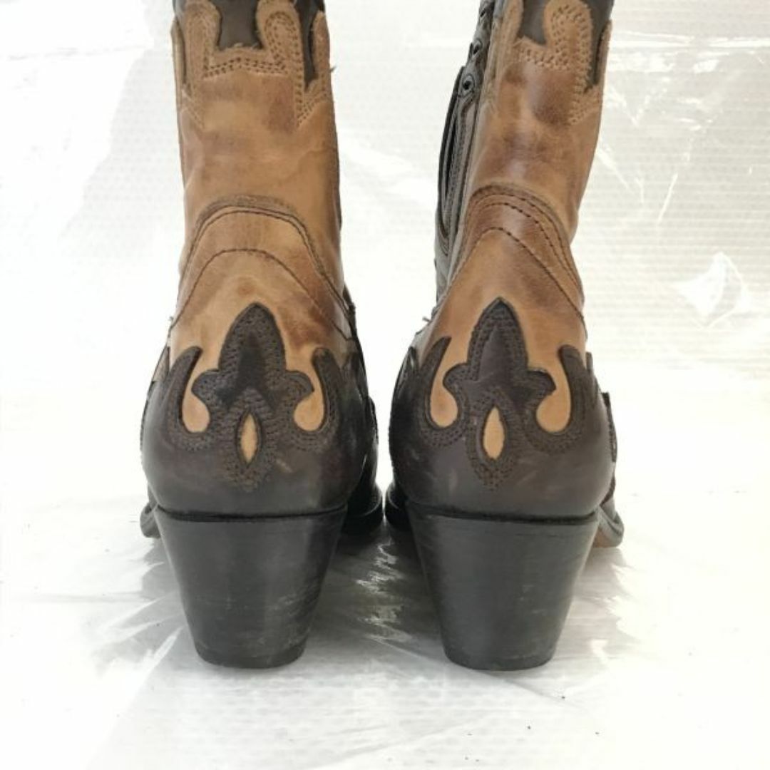 スペイン製★JOE SANCHEZ/ジョーサンチェス★職人ハンドメイド/ペコスブーツ【35/22.0-22.5/茶/brown】ウエスタン/cowboy boots◆cWB101-4 #BUZZBERG レディースの靴/シューズ(ブーツ)の商品写真