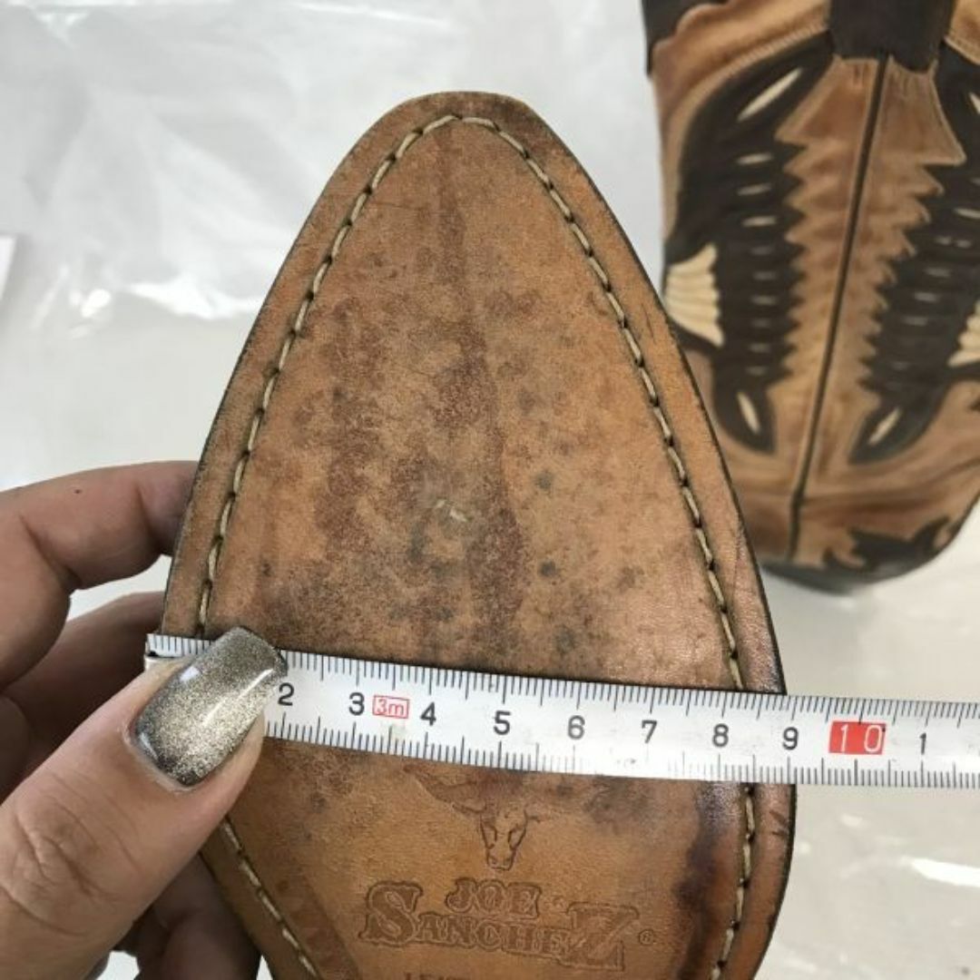 スペイン製★JOE SANCHEZ/ジョーサンチェス★職人ハンドメイド/ペコスブーツ【35/22.0-22.5/茶/brown】ウエスタン/cowboy boots◆cWB101-4 #BUZZBERG レディースの靴/シューズ(ブーツ)の商品写真